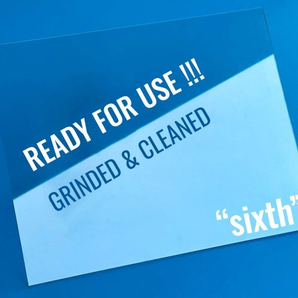 Zebra Ground & Cleaned - Ready For Use Clear "Sixth Plate" Glass Plates (Pack of 10)