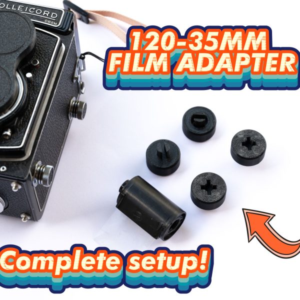 35mm to 120mm FILM ADAPTER with Reloadable 135mm Canister